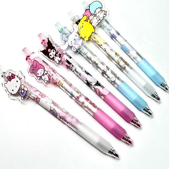 Sanrio Characters Set of Six Gel Pens - Picture 1 of 2